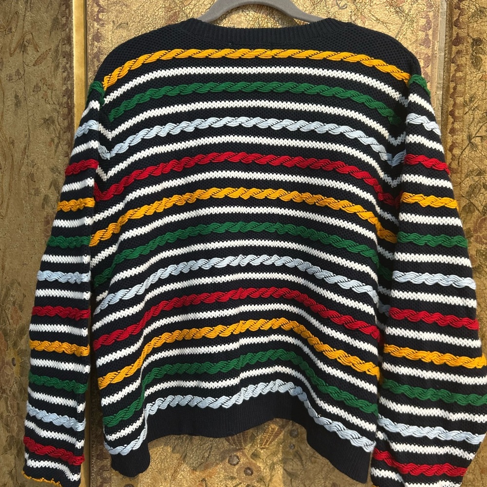 La Ligne/ Target Calab Size 1X Navy Striped Sweater - Picture 8 of 8